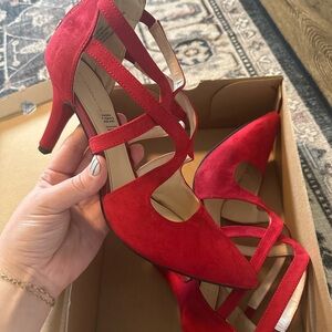 Elegant Red Women's Heels